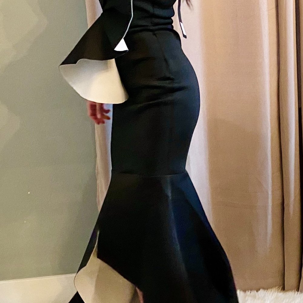 Asymmetrical mermaid Strapless Maxi dress Luxury - Picture 8 of 12